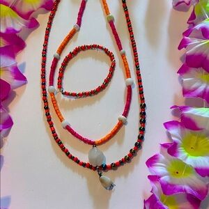 Colorful Beaded Necklace Set